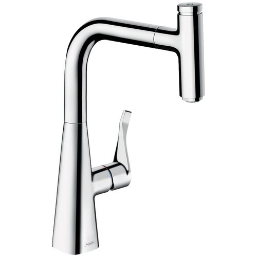 Смеситель для кухни Hansgrohe Metris M71 73802000 смеситель для кухни hansgrohe metris m71 73801000 хром