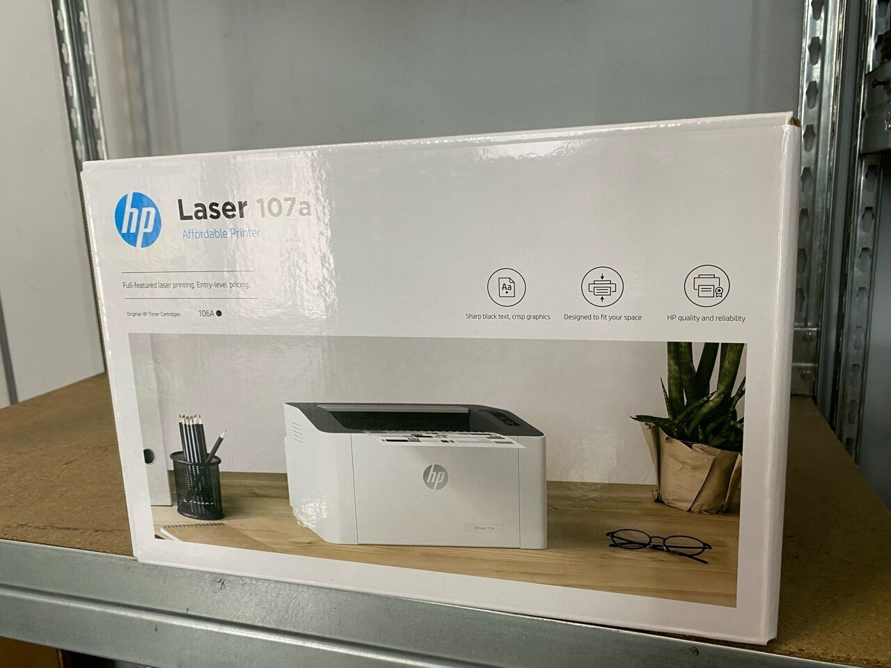 Принтер лазерный HP Laser 107a лазерный, цвет: белый [4zb77a] - фото №9