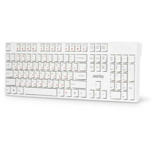 Клавиатура проводная SmartBuy ONE 238 мультимедийная USB цвет белый 255700₽