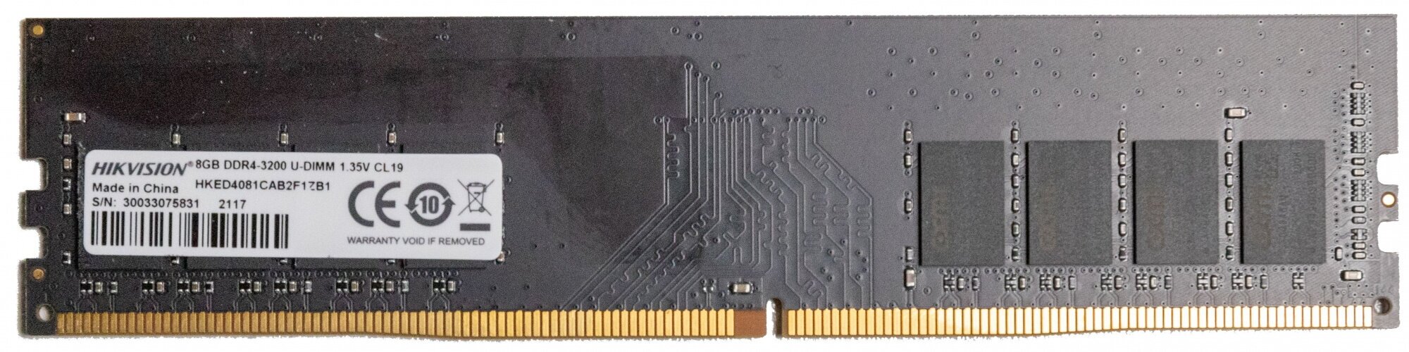 Модуль памяти DDR4 8GB HIKVISION PC4-25600 3200MHz CL19 1.2V - фото №2