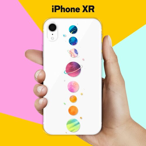 Силиконовый чехол Планеты на Apple iPhone Xr силиконовый чехол планеты шарики на apple iphone 8