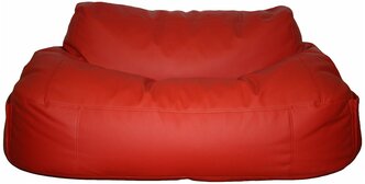 Бескаркасный диван "МКО" экокожа красный