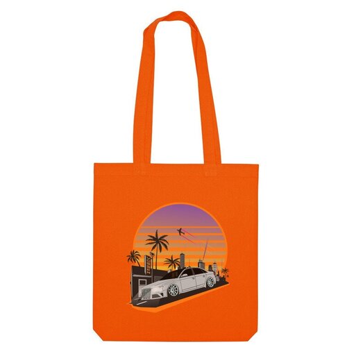 фото Сумка шоппер us basic, оранжевый