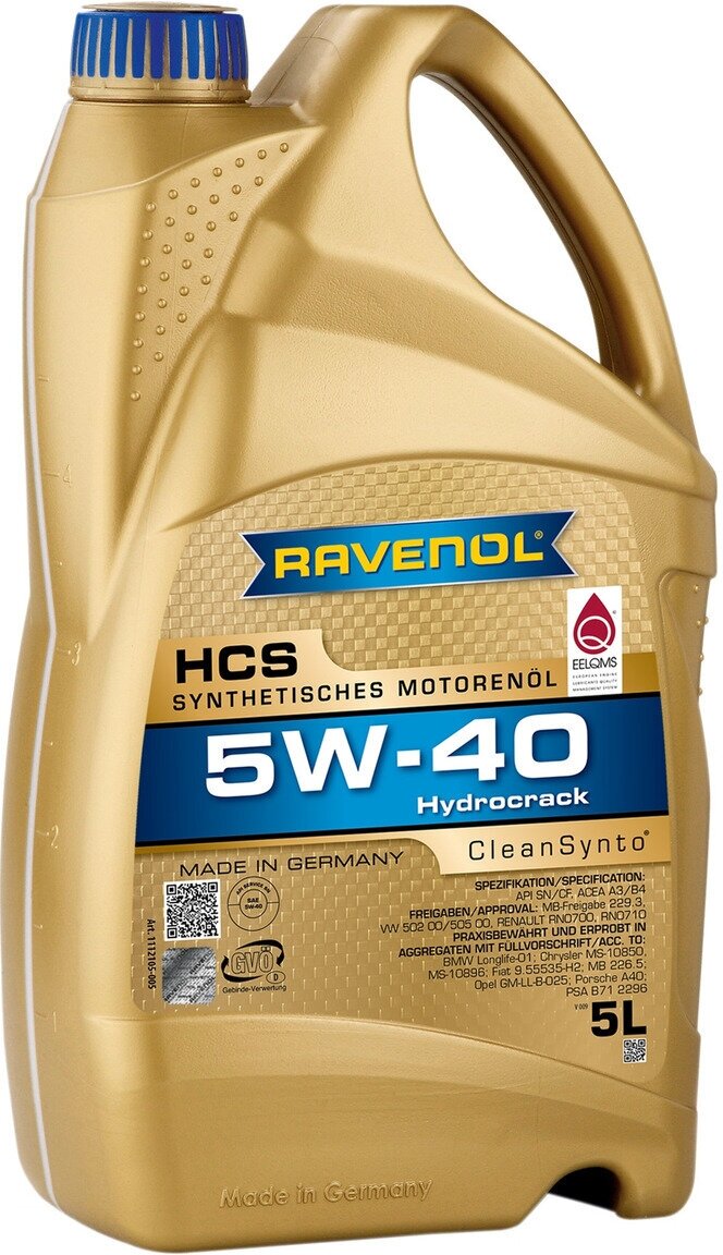 Масло моторное Ravenol HCS 5W-40, 5л