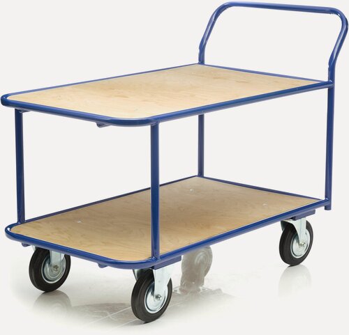 Изображение товара Тележка платформенная Стелла-техник КП-2-Ф-5-8-125-И , 2-х ярусная, 500х800мм