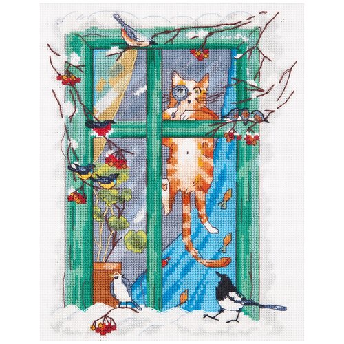 фото Набор для вышивания panna "орнитолог", арт. вк-7004, 18,5х24 см