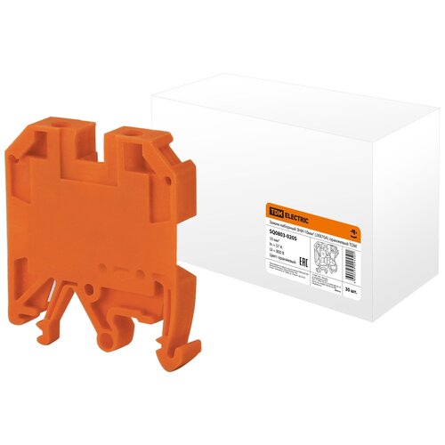 Зажим наборный ЗНИ-10мм2 (JXB70А) оранжевый TDM SQ0803-0205 (1 шт.)