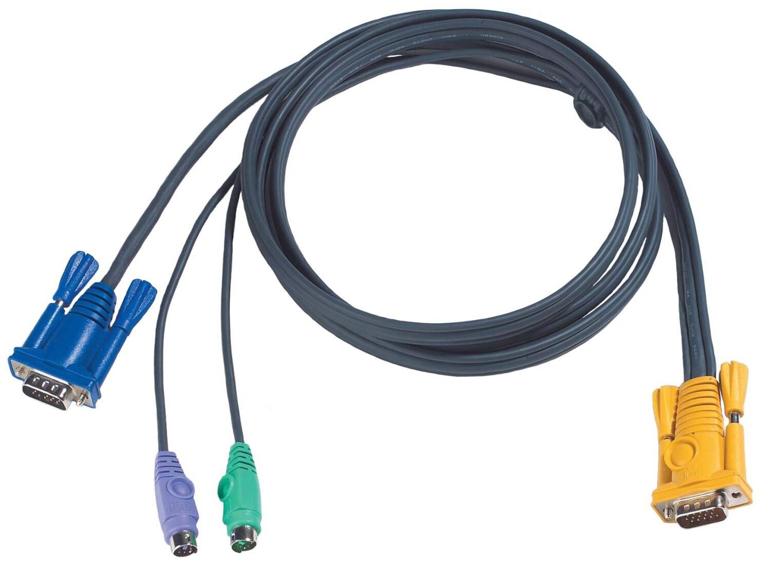 KVM кабель ATEN 2L-5206P / 2L-5206P, KVM кабель с интерфейсами PS/2, VGA и разъемом SPH... ATEN 2L-5206P
