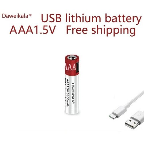 Usb AAA 1.5V аккумулятор li-ion