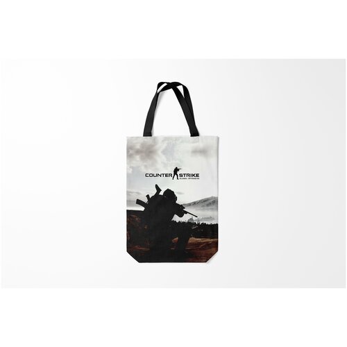 фото Сумка-шоппер / 31х42 см / геймерам / counter strike cs go burnettie