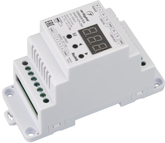Arlight Конвертер SMART-K39-DMX (12-24V, 0/1-10V, DIN)