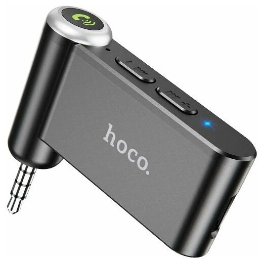 Аудио адаптер Bluetooth на AUX Hoco E58 - передатчик аудиосигнала Bluetooth 5.0 на AUX 3.5мм