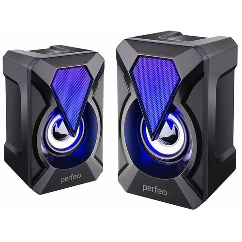 Компьютерные колонки 20 Perfeo FLAMES 23 USB Black 70800₽