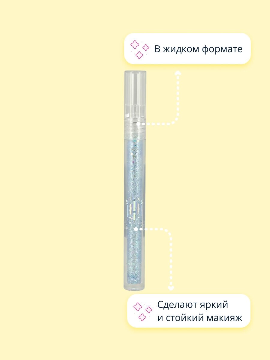 Тени для век `ISCREAM` ALL THAT SHINE жидкие тон 03 cyan