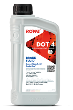 Тормозная жидкость ROWE HIGHTEC BRAKE FLUID DOT 4