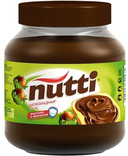 Паста ореховая Nutti с добавлением какао шоколадная 700 г