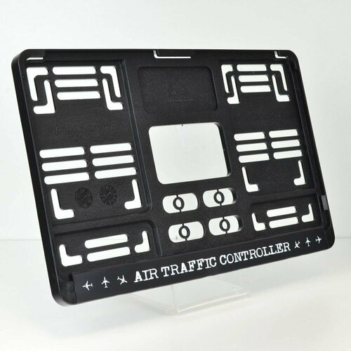 Air traffic controller. Рамка для квадратных госномеров 290x170. Авиадиспетчер. Для американских и японских автомобилей.