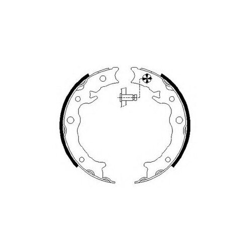 фото Textar 91080500 колодки тормозные барабанные ручного тормоза зад