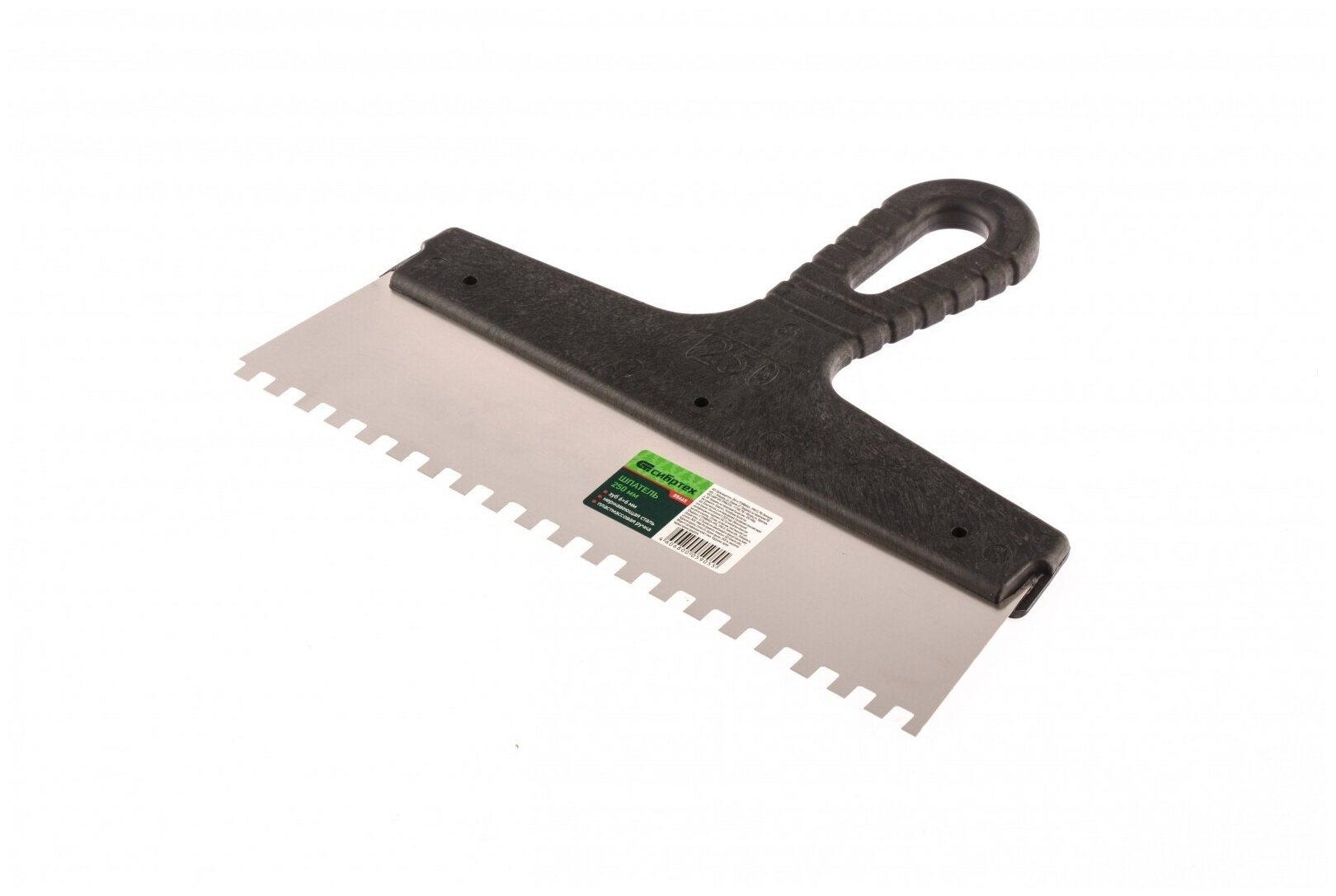 фото Шпатель зубчатый 250мм 6х6 85465