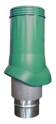 Выход вентиляционный 125/160 Зеленый изолированный для нанодефлектора, пластик
