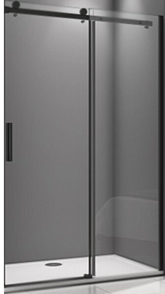 Душевая дверь в нишу Good Door Galaxy WTW-110-C-B 110 профиль Черный стекло прозрачное