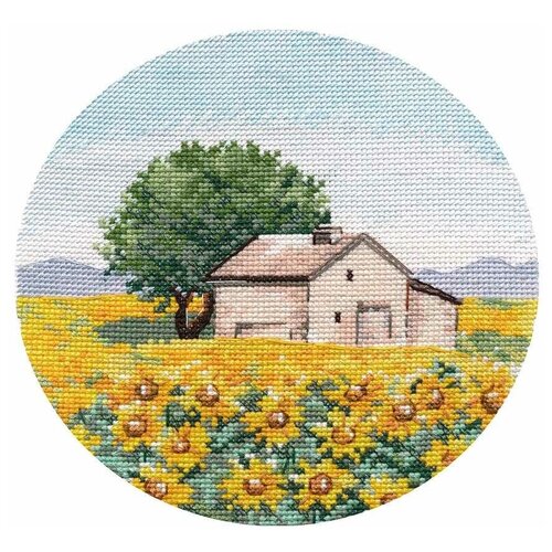 фото Овен набор для вышивания миниатюра. подсолнухи 15 x 15 см (1285)