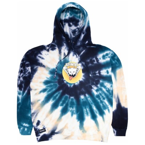 фото Толстовка ripndip big smile navy/peach spiral tie dye, размер l