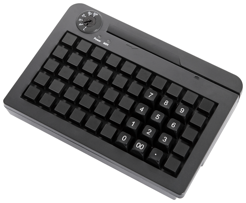 POS клавиатура PayTor KB-50, USB, Считыватель MSR, Черный