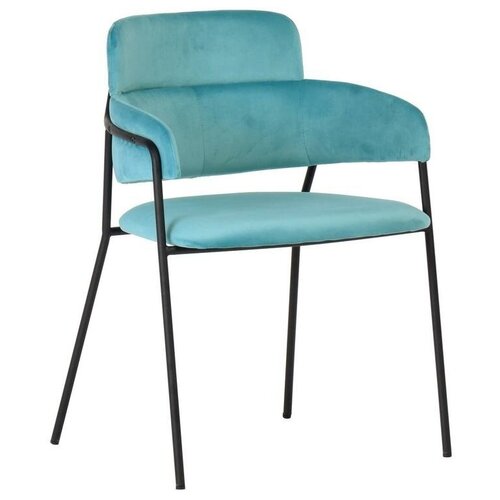 фото Стул napoli светло-бирюзовый с чёрными ножками bradex home