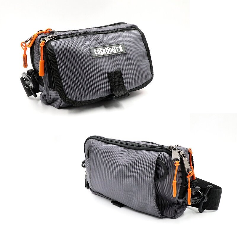 Сумка поясная Следопыт STREET FISHING MULTILOCK S-POUCH (13.5х22х8 см, цв. Серый) PF-BBK-08