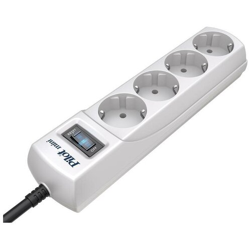 Сетевой фильтр Zis Pilot Mini 4 Sockets 7m White 130 сетевой фильтр zis pilot m max 4 sockets 10m grey