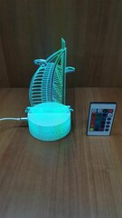 3D Светильник с пультом