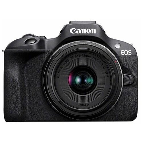 Фотоаппарат беззеркальный с объективом Canon EOS R100 Mirrorless Camera with RF-S 18-45mm Lens 13000000₽