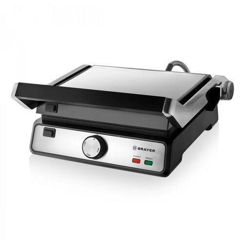Электрогриль Brayer BR2002 серебристый и черный 980900₽