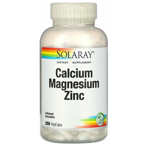 Solaray Calcium Magnesium Zinc (кальций, магний и цинк) 250 капсул