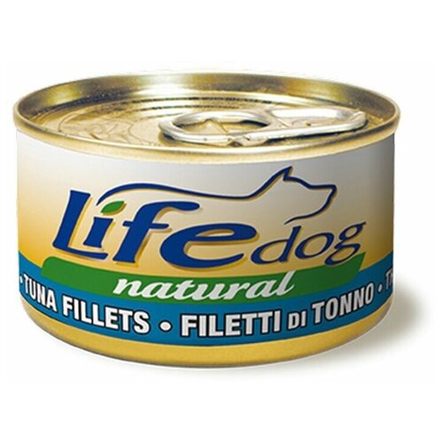 Консервы Lifedog tuna fillets кусочки тунца в соусе для собак (90 г, Тунец) 24 шт.