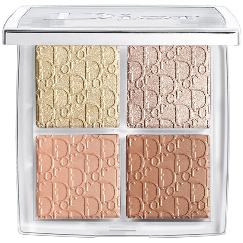 Dior Палетка хайлайтеров и румян Backstage Glow Face Palette, 002 Glitz компактная сияющая пудра румяна для лица 3 чистое золото dior backstage glow face palette