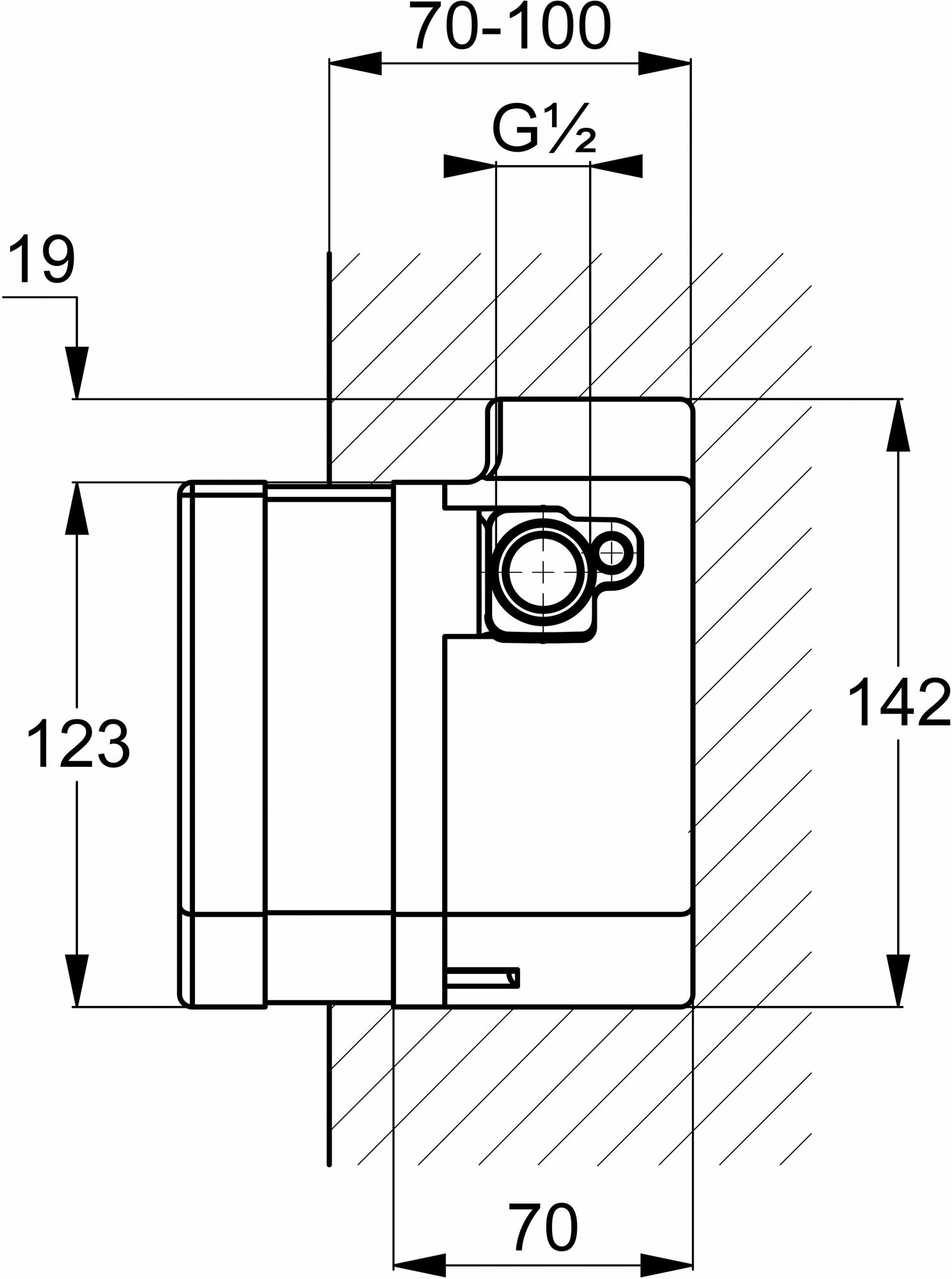 Внутренняя часть смесителя для раковины Kludi Zenta 38001 - фото №4