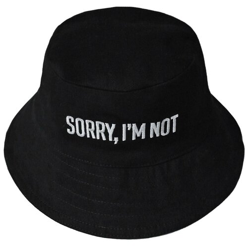 Панама SORRY, I'M NOT™ BASIC, унисекс., цвет черный, onesize