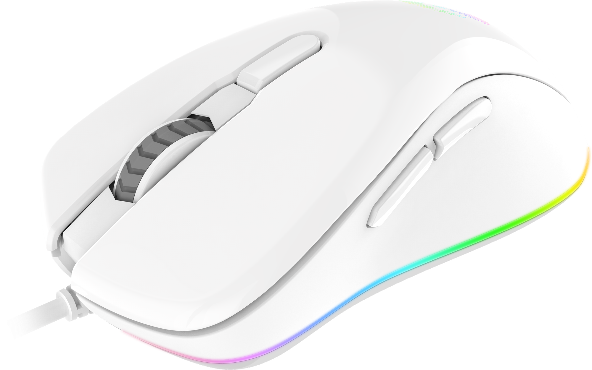 Мышь игровая проводная Dareu EM908 Pink (розовый), DPI 600-10000, подсветка RGB, USB кабель 1,8м, размер 122.36x66.79x39.83мм - фото №4
