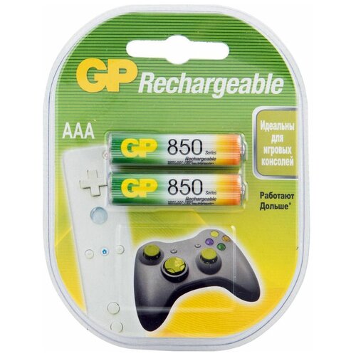 Аккумулятор GP (AAA, NiMH, 850mAh, 2 шт) (85AAAHC) аккумулятор gp 85aaahc aaa nimh 850mah 2шт