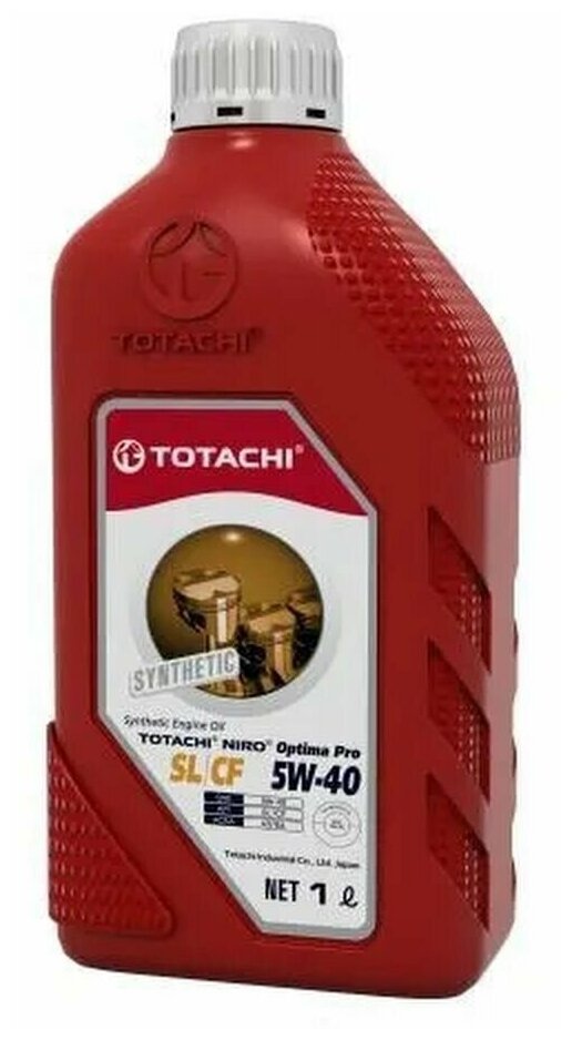 фото Масло моторное синтетическое TOTACHI Optima PRO Synthetic 5W-40 1л 1C601