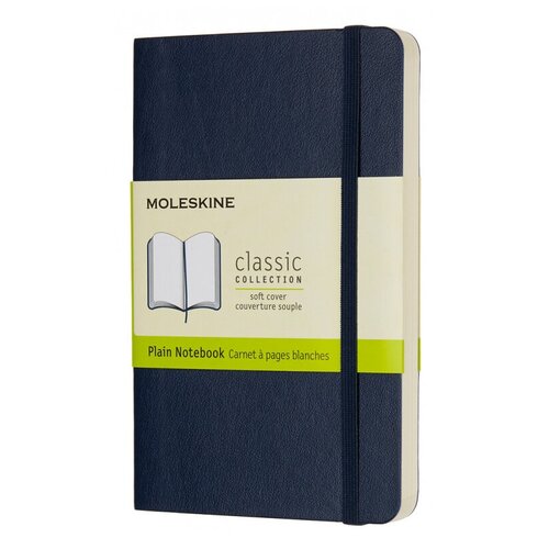 Блокнот Moleskine CLASSIC SOFT QP613B20 Pocket 90x140мм 192стр. нелинованный мягкая обложка синий сапфир блокнот moleskine classic qp012b42 pocket 90x140мм 192стр нелинованный твердая обложка голубая гортензия