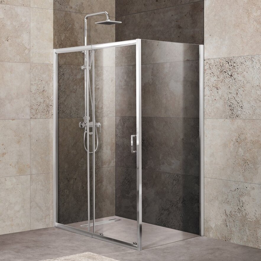 Душевой уголок BelBagno UNIQUE-AH-1-110/125-90-C-Cr