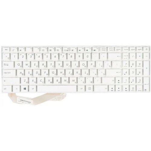 Клавиатура (keyboard) для ноутбука Asus, белая, без рамки, гор. Enter, MP-13K93SU-G50 lmdtk new a31n1519 аккумулятор для ноутбука asus x540 x540l x540la x540lj x540sa x540sc x540ya a540 a540la f540sc r540s r540sa