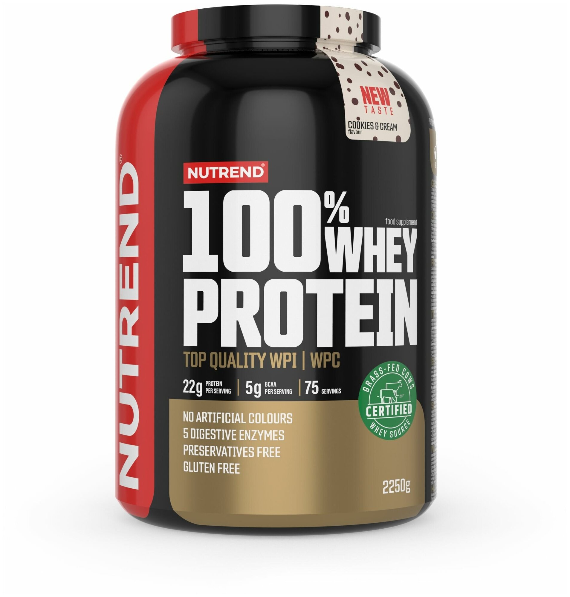   +  100% Nutrend WHEY PROTEIN 2250 . : -