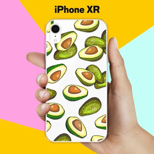 Силиконовый чехол Авокадо на Apple iPhone Xr силиконовый чехол много авокадо на apple iphone xr