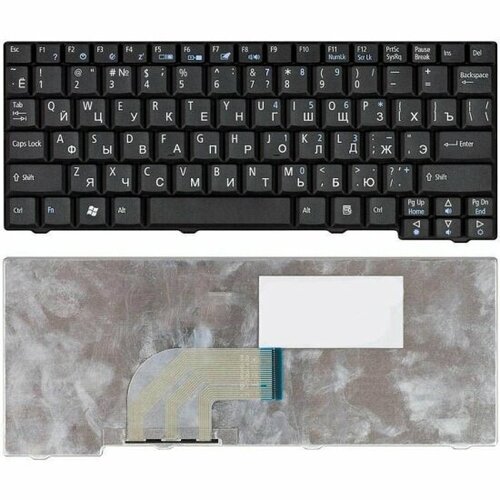 Клавиатура для ноутбука Amperin Acer Aspire One A110 A150 D150 D250 ZG5 ZG8 черная 1150₽