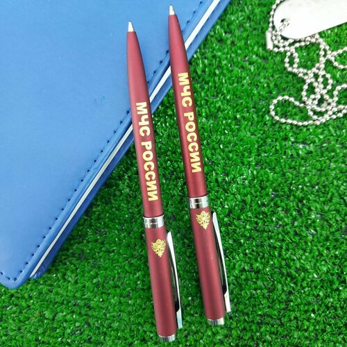 Ручка шариковая SENATOR с символикой МЧС России бордовая 2 шт 1600₽