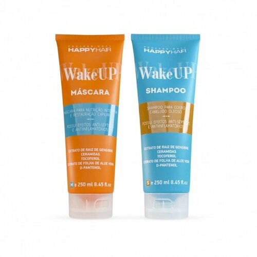 Набор Happy Hair Wake Up Hair шампунь + маска 250/250 мл набор happy hair шампунь sos маска wake up 250 250ml